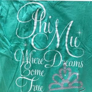 Phi Mu V-neck T-shirt